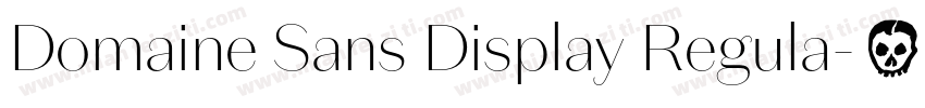 Domaine Sans Display Regula字体转换